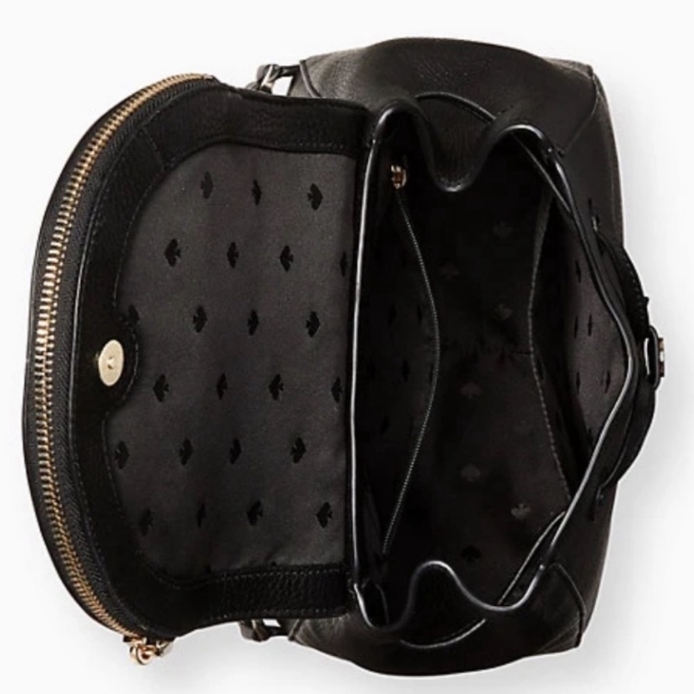 Kate Spade Leila Medium Backpack Black - Picture 11 of 13
